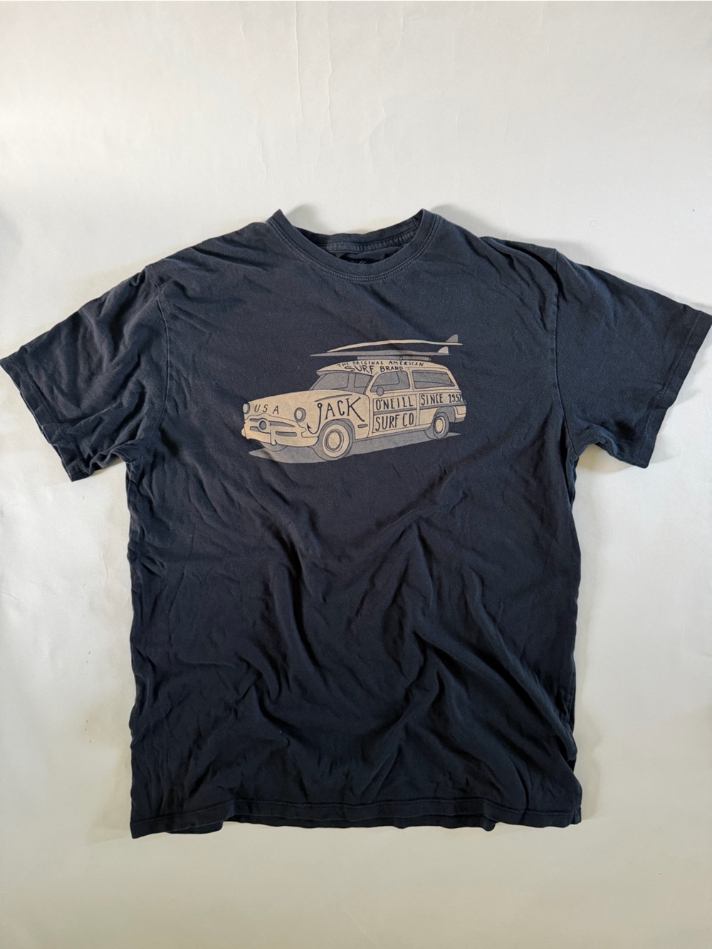 Jack O'Neill Navy Surf Car Graphic T-Shirt - Men's